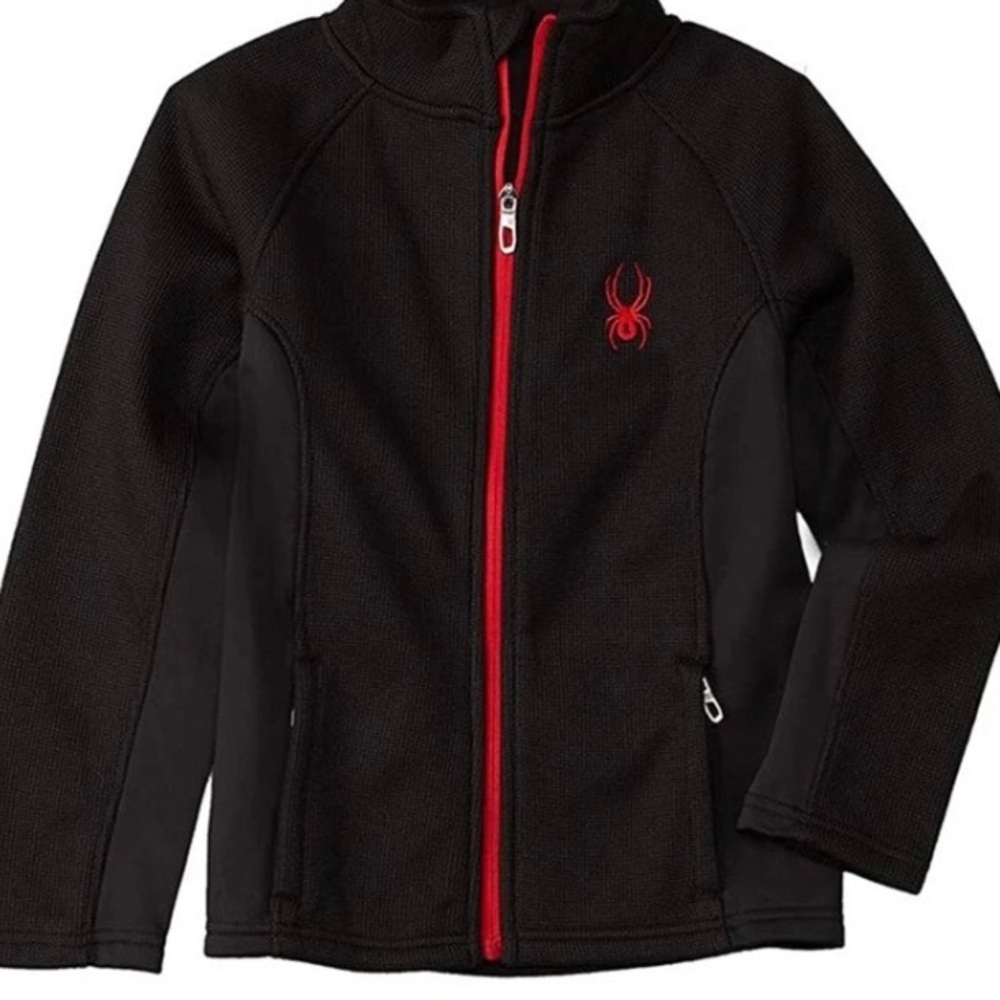 Boys’ Spyder Sweater Jacket Black Size Small